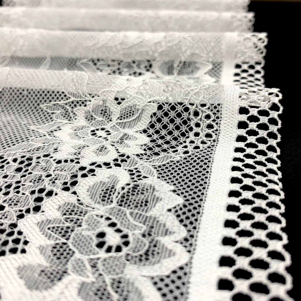 Circular Openwork Double-Edge Wide Nylon Lace Trim 22 cm — fabric photo 3