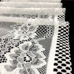 Circular Openwork Double-Edge Wide Nylon Lace Trim 22 cm — fabric photo 3