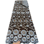 3D Embroidered Cotton Fabric — fabric photo 5