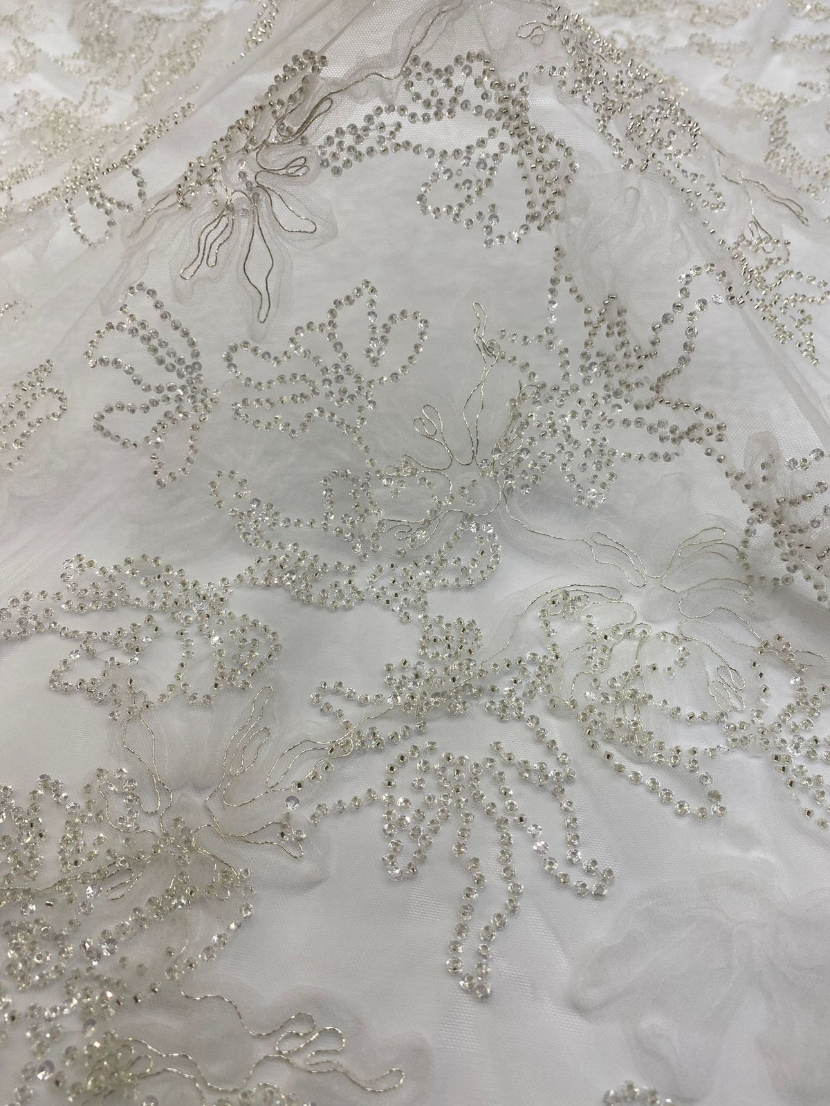 Cordwork Bead Embroidery with 4 mm Sequins — fabric photo 5
