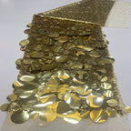 Mixed-Size Sequin Embroidered Stretch Mesh — fabric photo 4