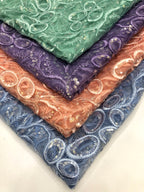 Crystal-Look Sequin Embroidered Tulle Mesh Fabric