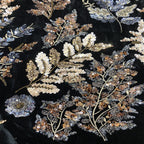 Velvet Double Bead Multicolor Sequin Fabric — fabric photo 4