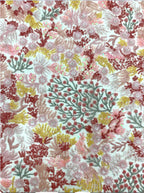 Coral Motif Colorful Laminated Sequin Fabric — fabric photo 2