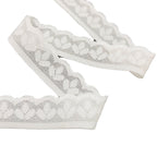 Leaf Single-Scallop Straight-Edge Lace Trim 1.5 cm — fabric photo 4
