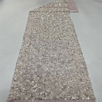 Dense 5mm Sequin Embroidered Stretch Mesh
