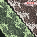 Leaf Textured Raised-Texture Stretch Lace Trim 20 cm