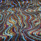 Heavy 3–5mm Iridescent Sequin Embroidered Fabric — fabric photo 5