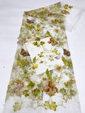 Botanical Animal Print Bead Sequin Fabric — fabric photo 6