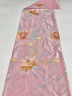 Velvet Botanical Embroidery with Colorful Sequins — fabric photo 6