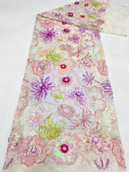 Seven-Size Sequin Combination Embroidery Fabric — fabric photo 6
