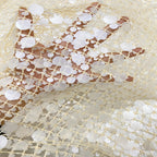 Cutwork Water-Soluble Sequin Embroidery Fabric