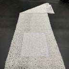 Lace-Base Raised Bead and Sequin Embroidered Fabric — fabric photo 4