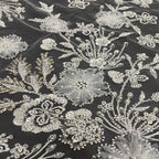Botanical Sequin & Bugle-Bead Embroidered Bridal Fabric – Design 78815 — fabric photo 2