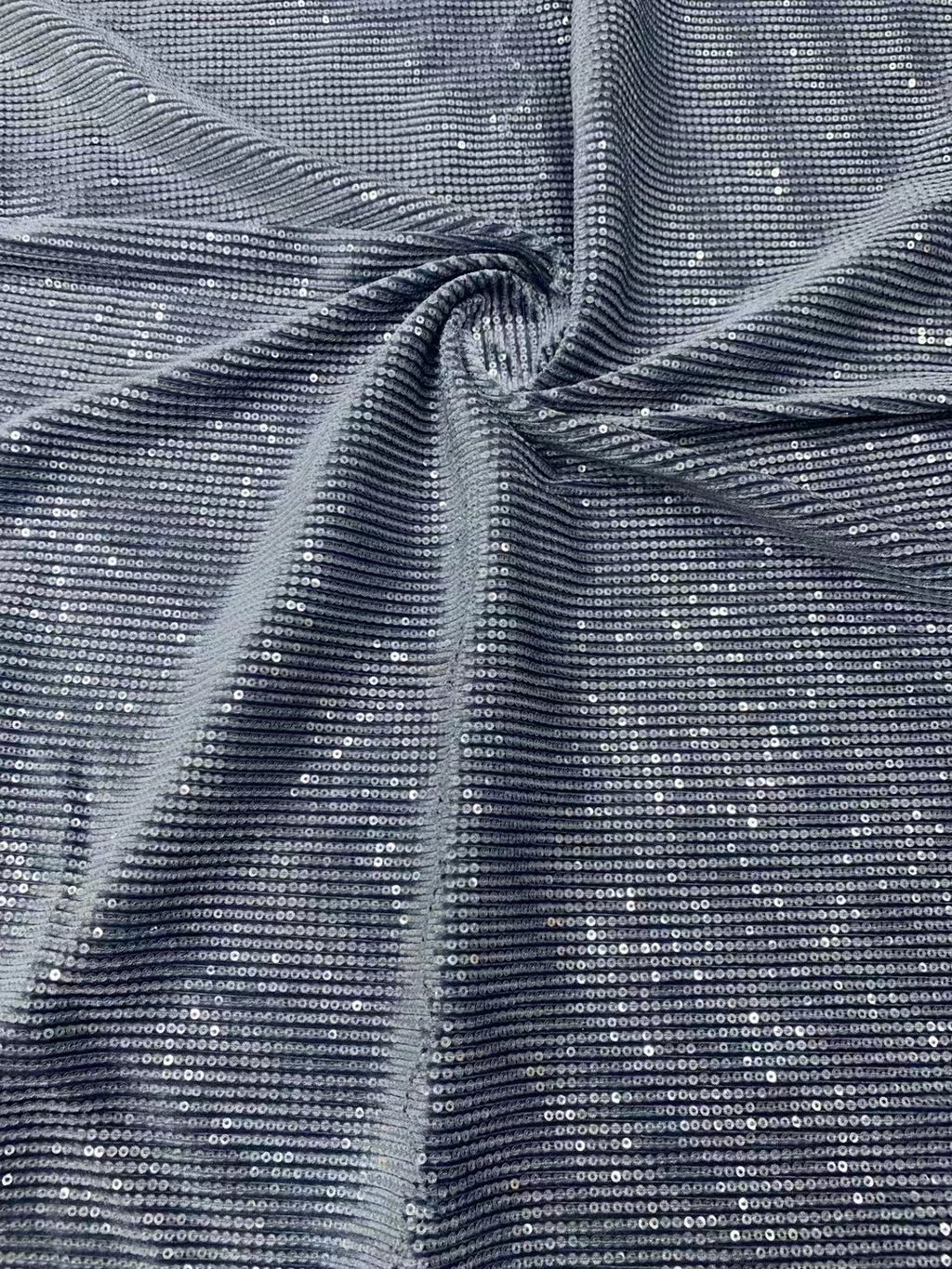 Stretch Flannel with Straight Sequin Embroidery