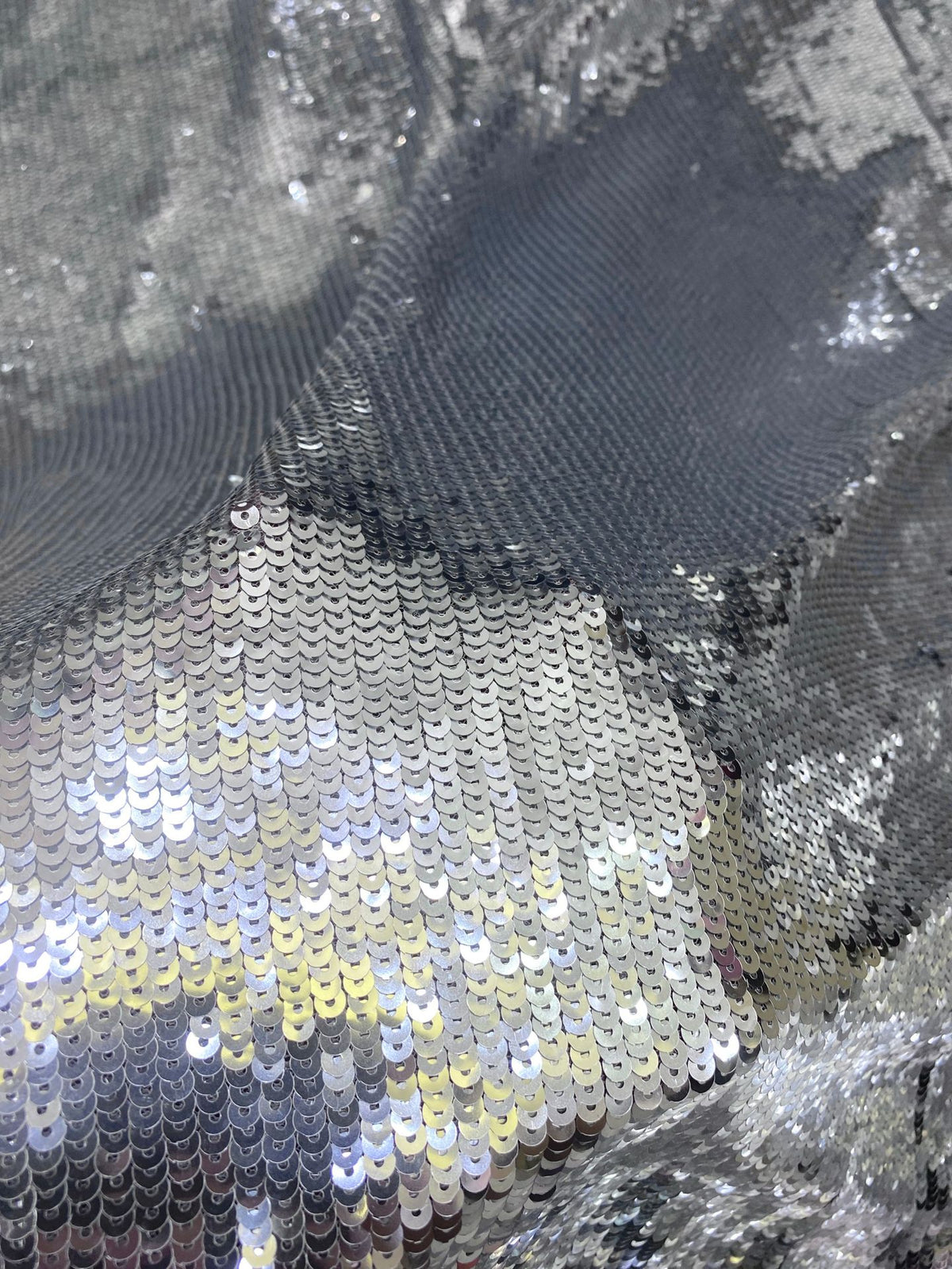 Fine 5 mm Sequin Embroidered Bridal Fabric