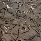 Geometric Bead Sequin Embroidery Fabric — fabric photo 2