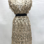 3/5/9/12 mm Sequin Embroidered Bridal Fabric — fabric photo 4