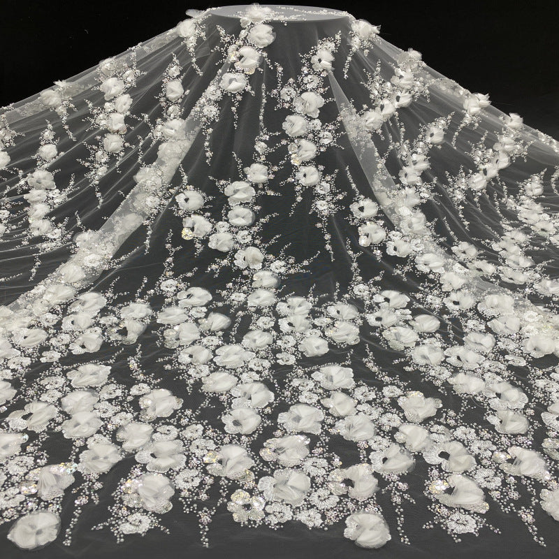 Sequin & Appliqué Bridal Fabric