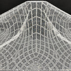 Bead & Sequin Embroidered Mesh for Bridalwear