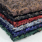 Textured Yarn Leaf Sequin Embroidery Fabric