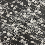 Laser Floral Beaded Sequin Lace — fabric photo 5