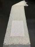 Cordwork Bugle-Bead and Sequin Embroidered Fabric — fabric photo 6