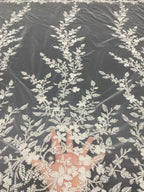 Botanical Foam Bead Sequin Wedding Fabric — fabric photo 2