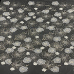 3D Sequin & Bubble-Bead Embroidered Bridal Fabric – Design 04255 — fabric photo 3
