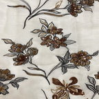 Printed Floral Sequin Embroidered Organza — fabric photo 4