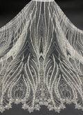 Velvet-Based Bead & Sequin Embroidery Fabric — fabric photo 6
