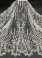 Velvet-Based Bead & Sequin Embroidery Fabric — fabric photo 6