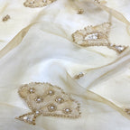 Printed Ribbon Sequin Organza for Dresses — fabric photo 3