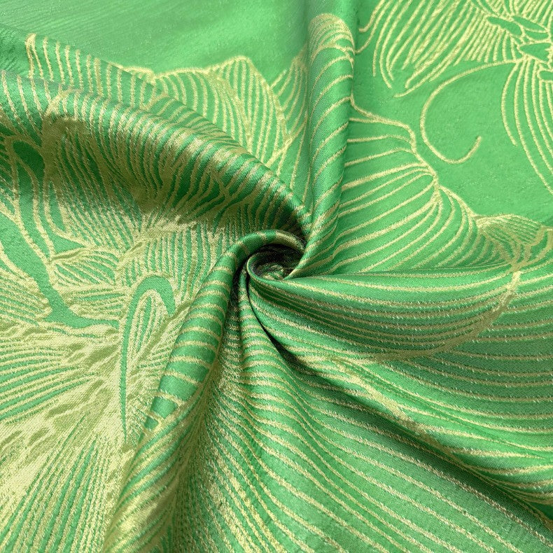 Floral Decorative Weave Brocade Fabric — fabric photo 2