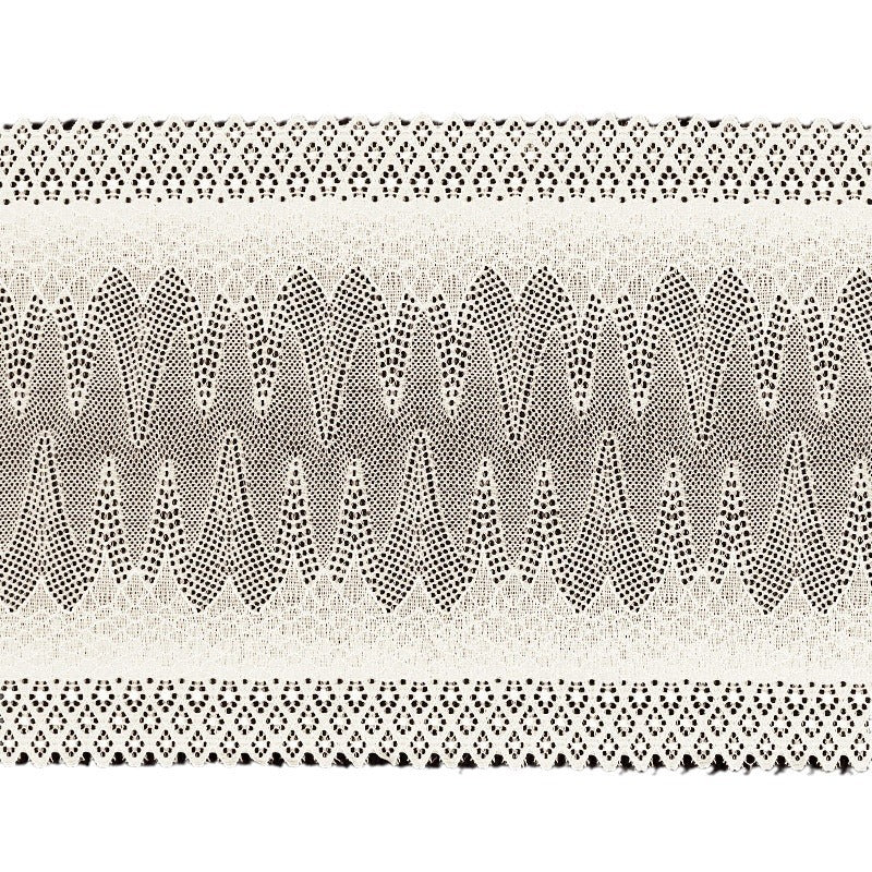 Maple Leaf Double-Scallop Stretch Lace Trim 23 cm — fabric photo 4