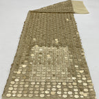 12mm & 18mm Rolled Sequin Stretch Mesh — fabric photo 2