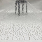 Oversized Foam Bead Embroidery Fabric for Gowns — fabric photo 3