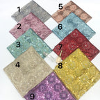 Double-Bead Embroidery with Scattered 3/5 mm Sequins