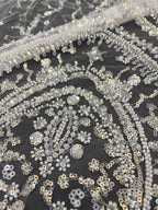Sequin Embroidered Bridal Fabric – Design 96991 — fabric photo 5