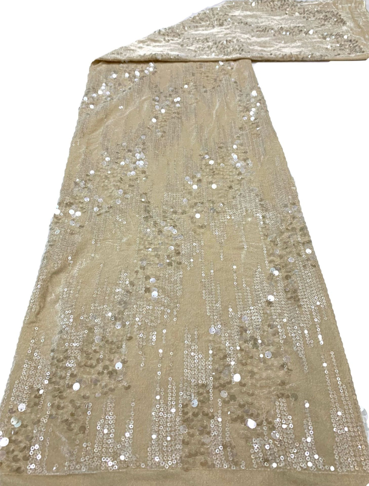 Velvet Base 3/7mm Sequin Fabric — fabric photo 5