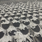 Laser Chiffon Beaded Sequin Bridal Fabric — fabric photo 4