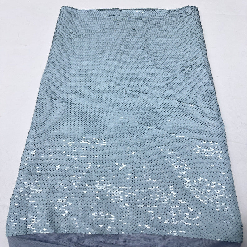 Dense Mesh with 5mm Sequin Embroidery — fabric photo 3