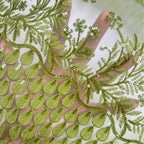 Leaf Embroidered Lace Fabric — fabric photo 2