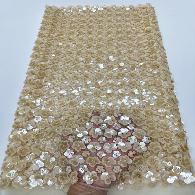 Floral 3–12mm Sequin Combination Embroidery