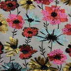 Multicolor Botanical Layered Sequin Embroidered Tulle Mesh Fabric — fabric photo 5