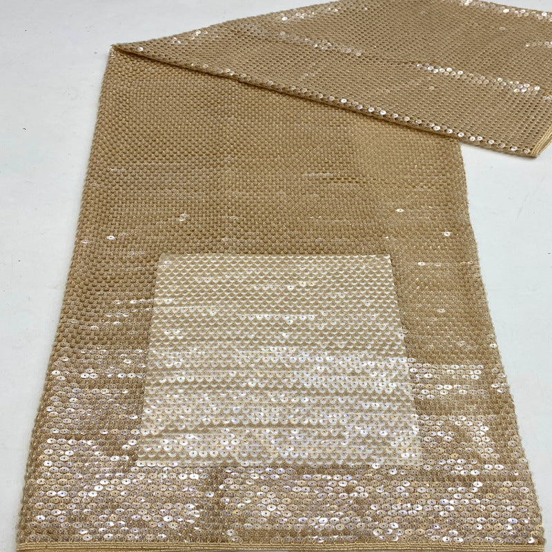 Water-Soluble Embroidery with 7mm Sequins