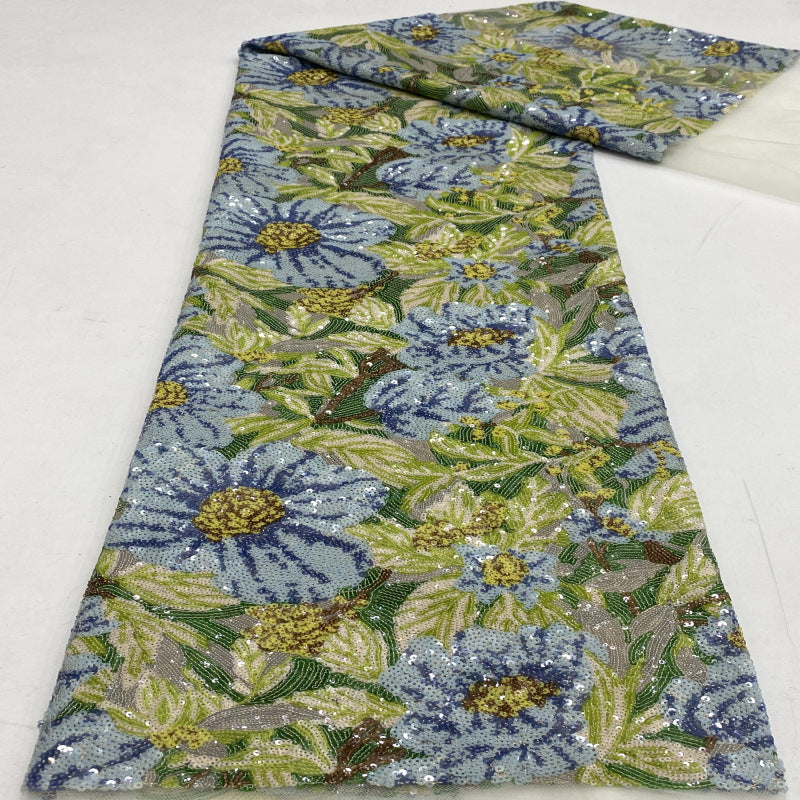 Floral Multicolor 3/4mm Sequin Dress Fabric