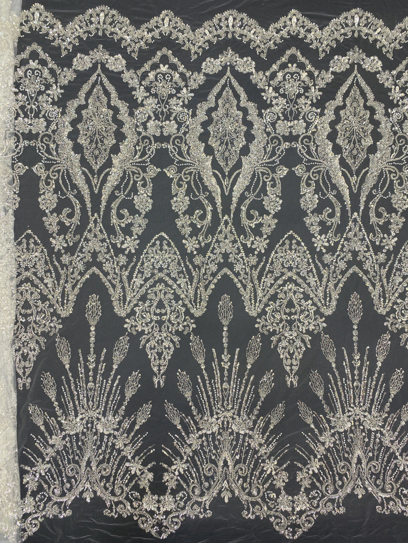 Ornamental Foam Bead 3/4mm Sequin Fabric — fabric photo 6