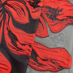 Floral Embossed Brocade Jacquard Organza Fabric — fabric photo 2