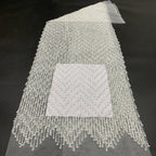 Heavy Sequin & Bubble-Bead Embroidered Bridal Fabric – Design 94495 — fabric photo 3